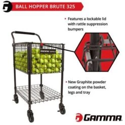 Gamma Brute Teaching Cart 325 Ball Hopper -Dunlop Tennis Store 7168010 6